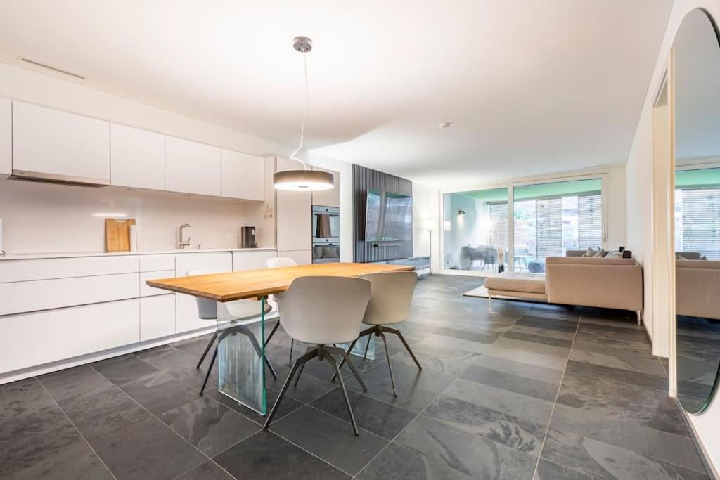 ציריך Luxus Wohnung Mit Garten מראה חיצוני תמונה